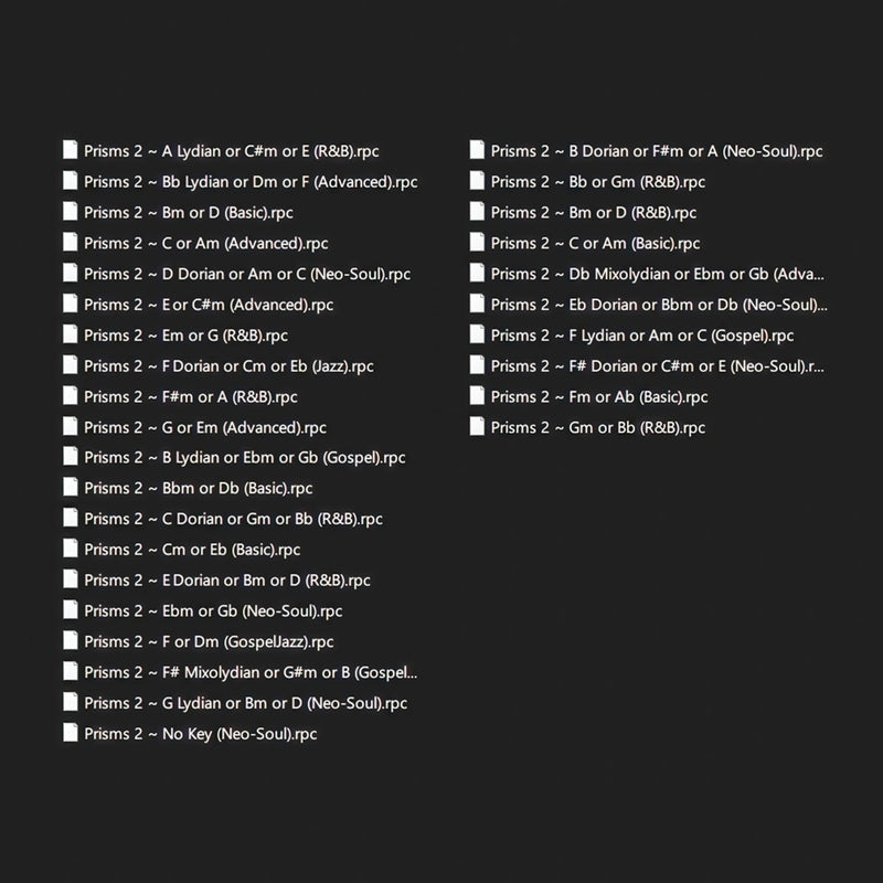 Prisms 2 Chord Suite